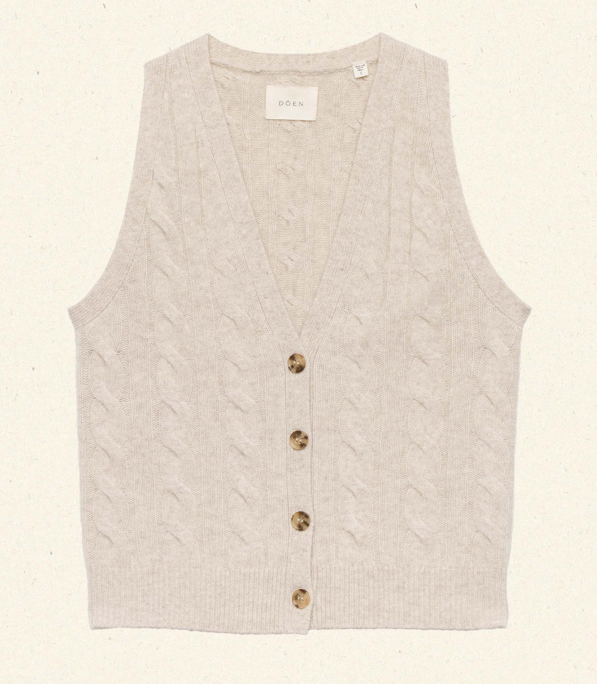 ALBERTA CASHMERE VEST -- COTTAGE