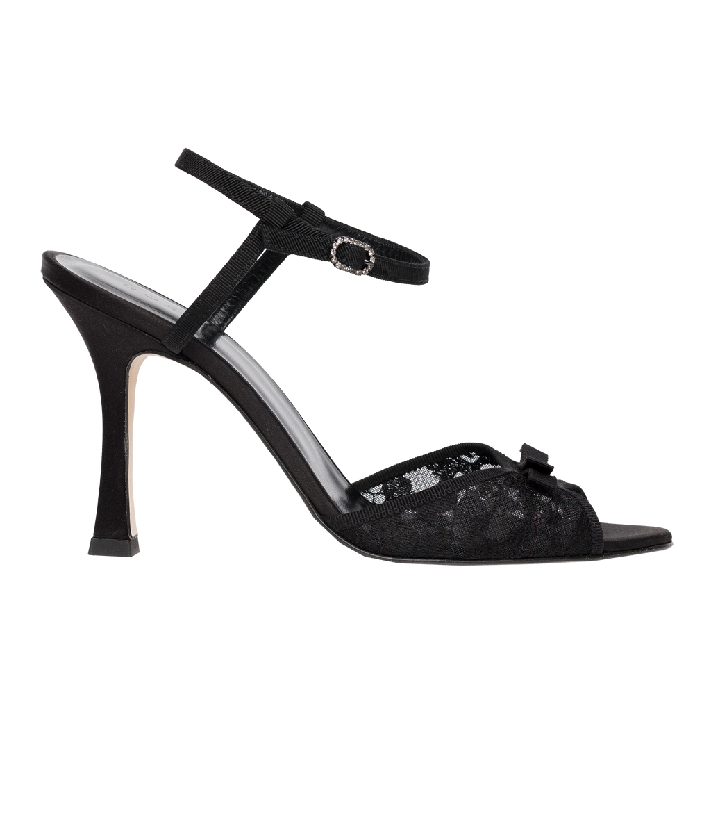ARIANNA HIGH HEEL -- BLACK LACE