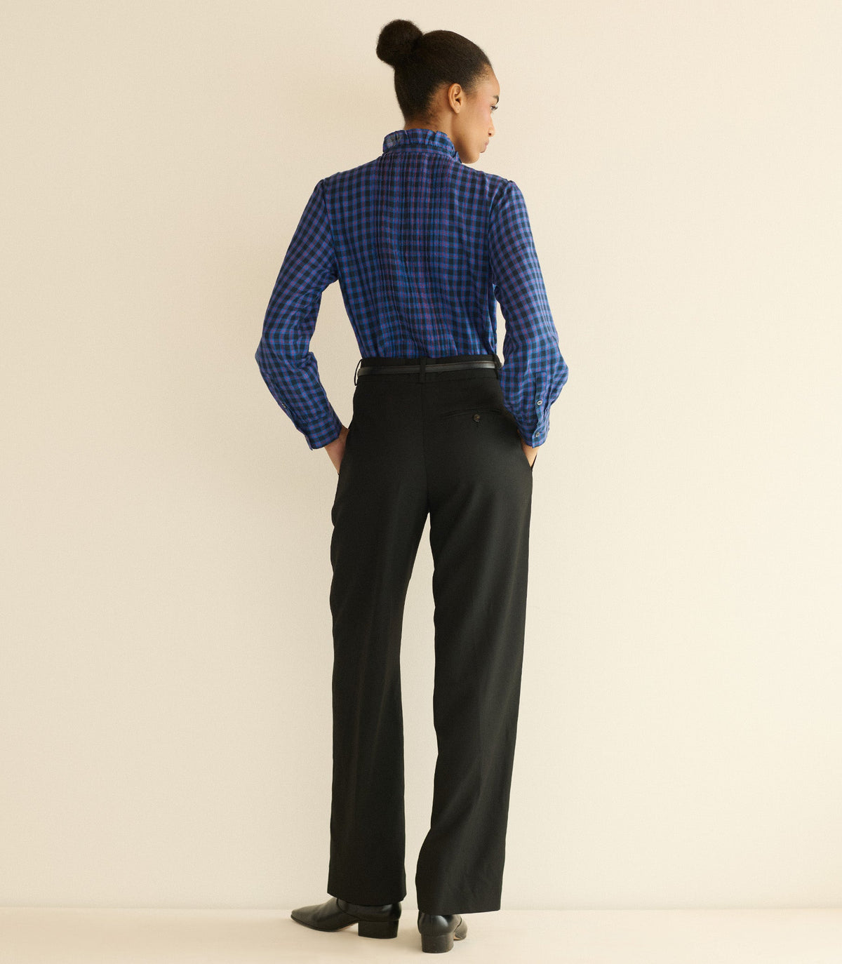 BARRETT TOP -- CHAMONIX PLAID