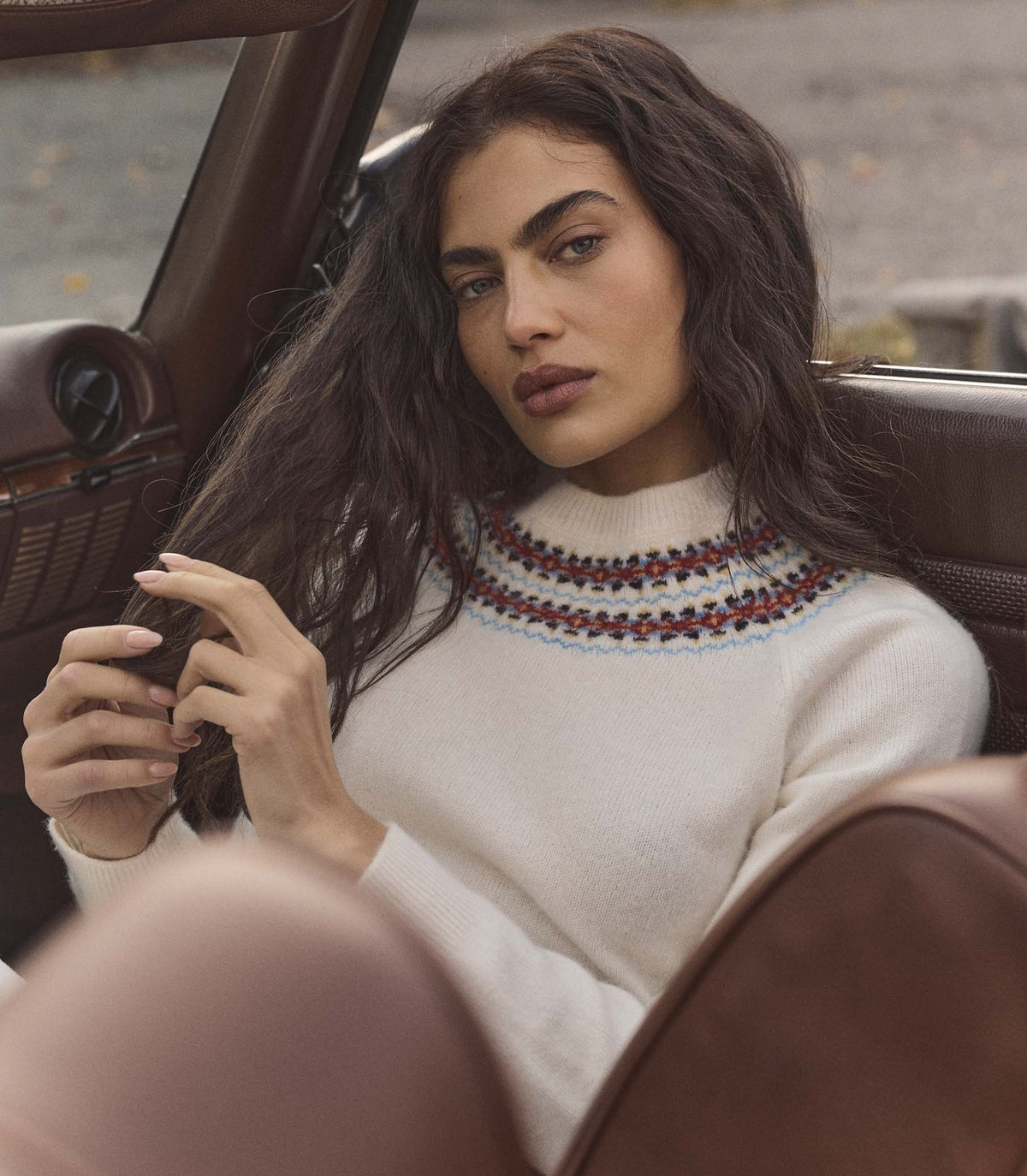 BONIFACE SWEATER -- IVORY ANNECY FAIR ISLE