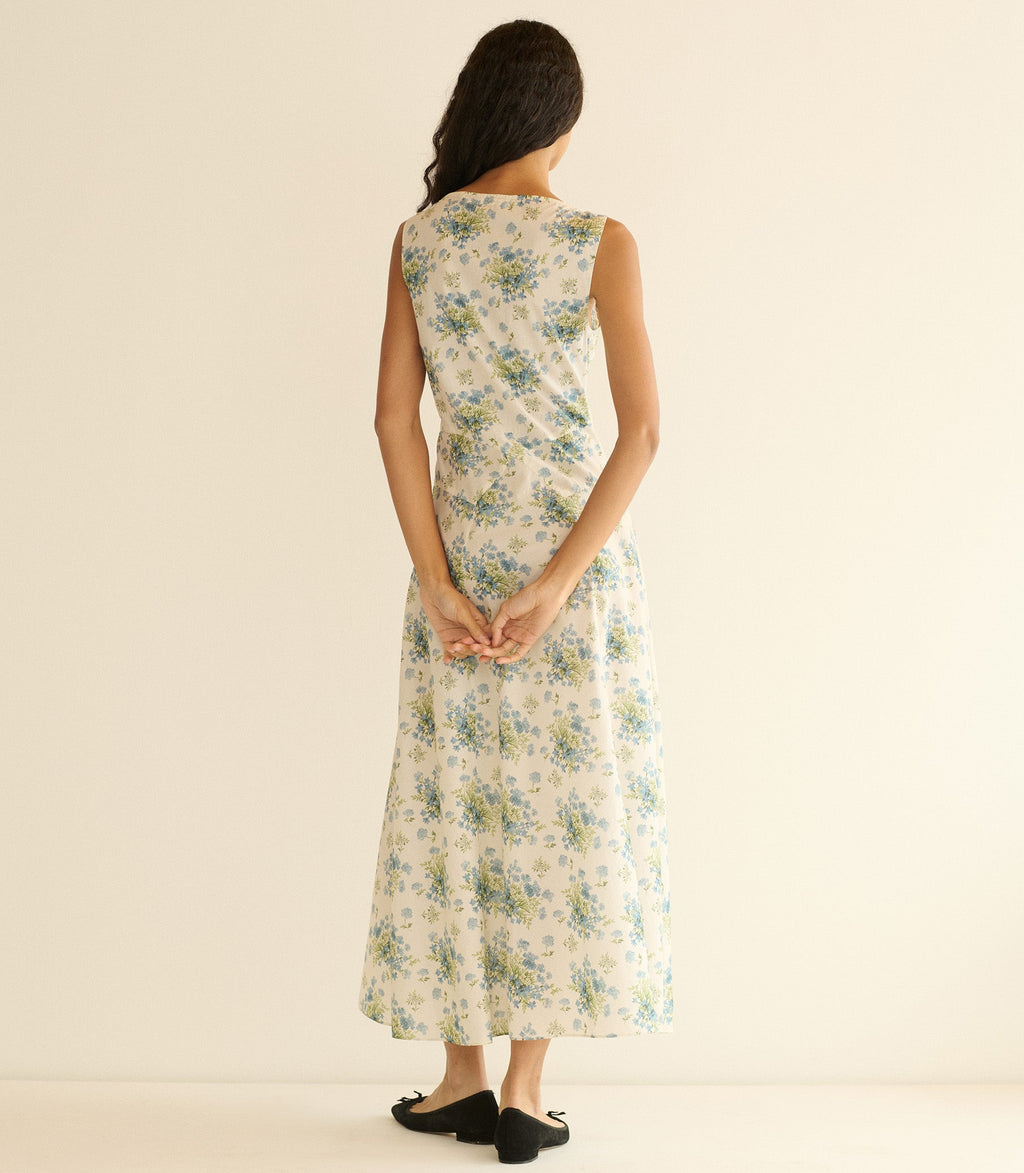 BRUNA DRESS -- CRÈME LANTANA FLORAL