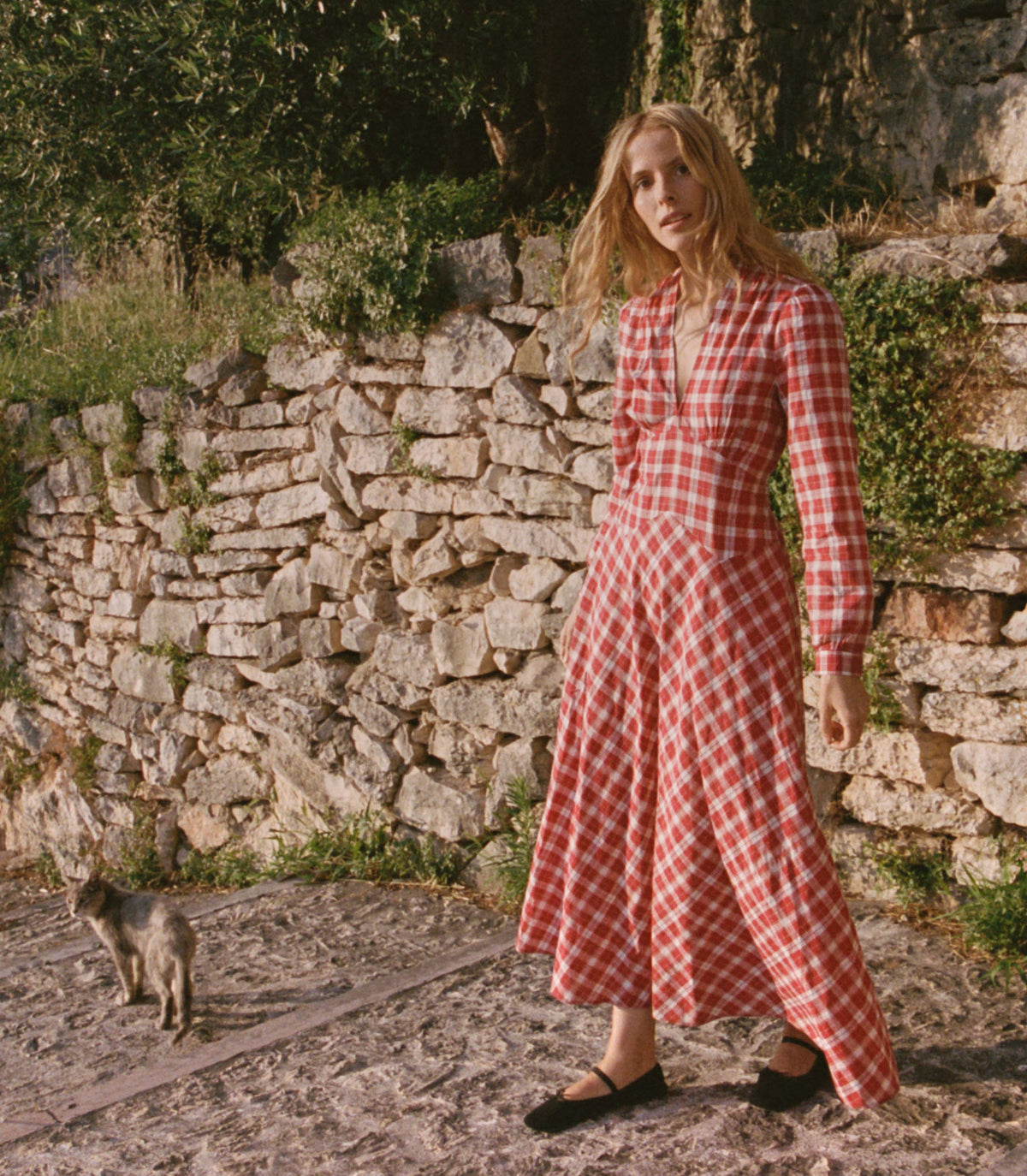 CHARLESTON DRESS -- ALSACE PLAID