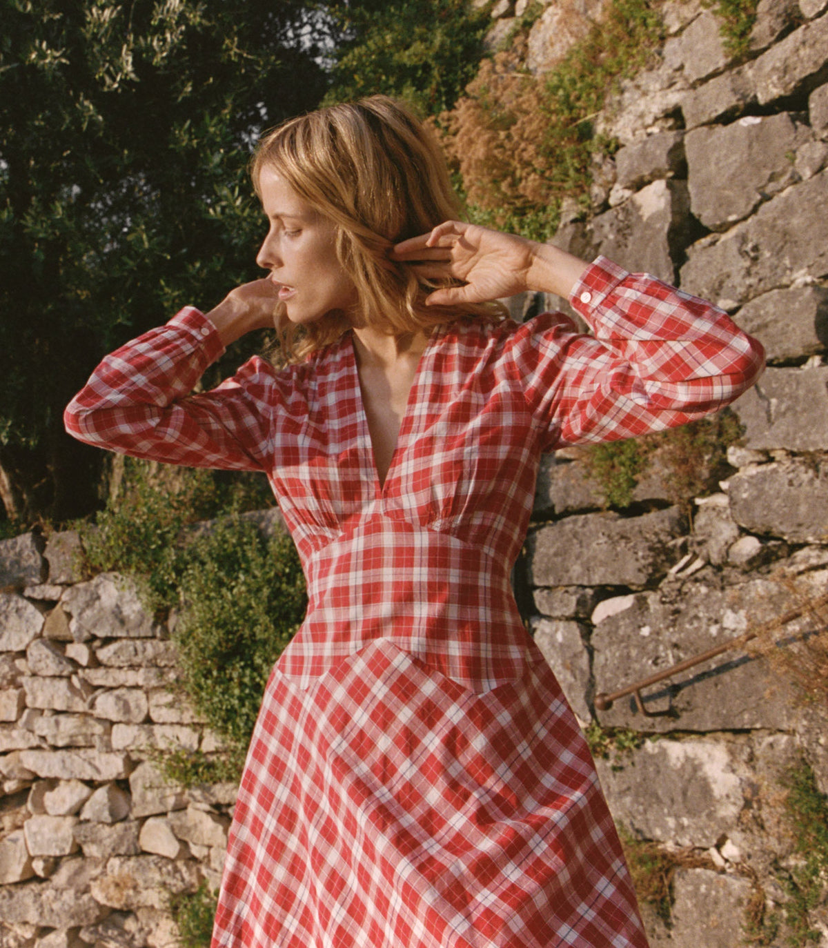 CHARLESTON DRESS -- ALSACE PLAID