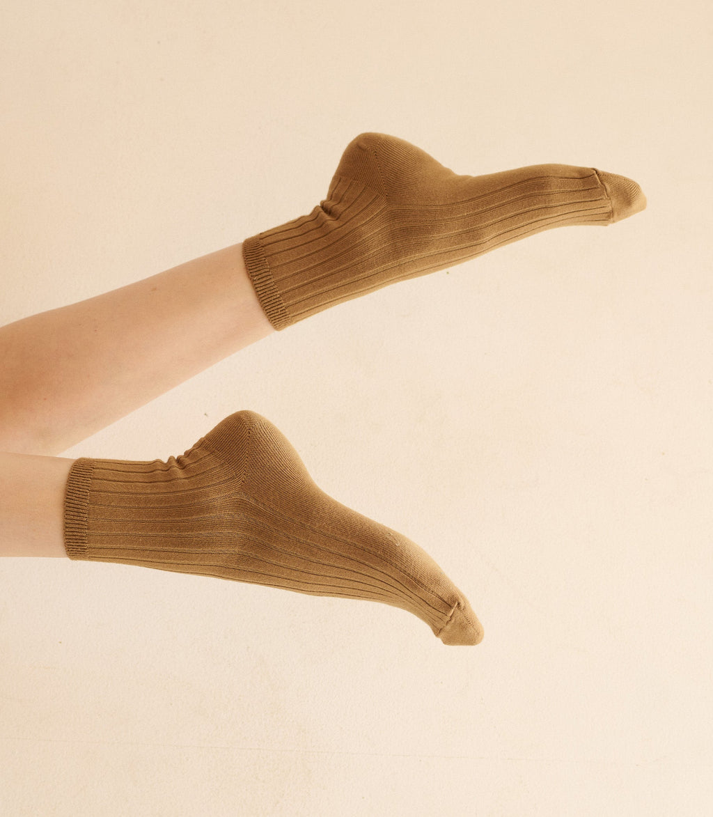COLLÉGIEN ANKLE SOCK -- BISCUIT