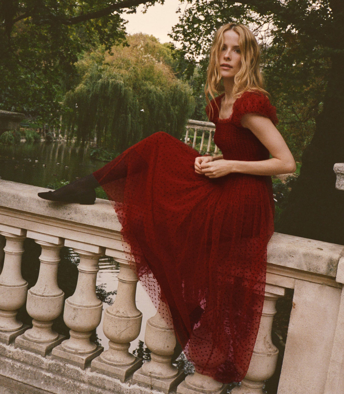 PAMELINA DRESS -- ROSSO