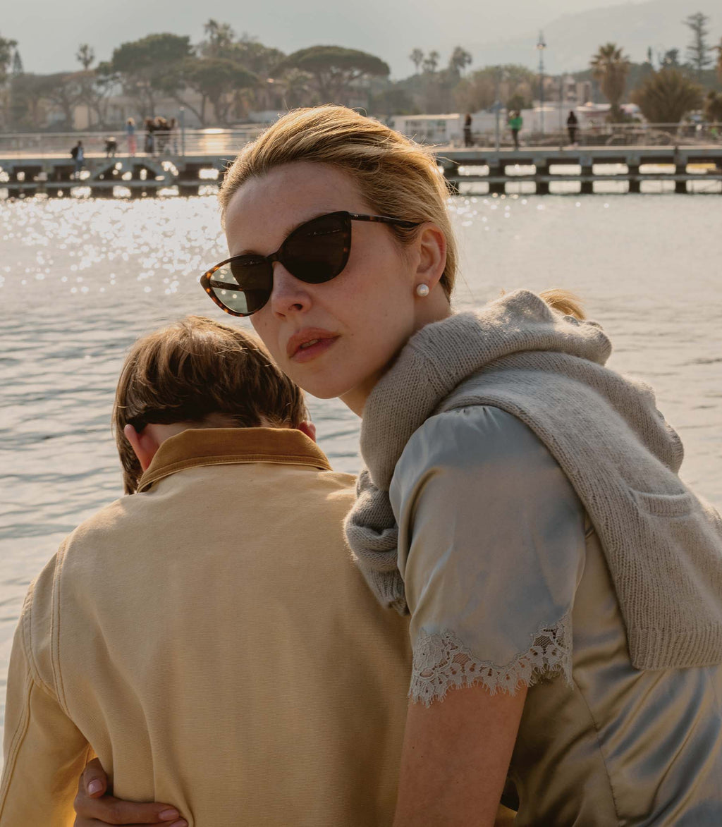 DÔEN BY GARRETT LEIGHT DOYENNE SUNGLASSES -- TORTOISE