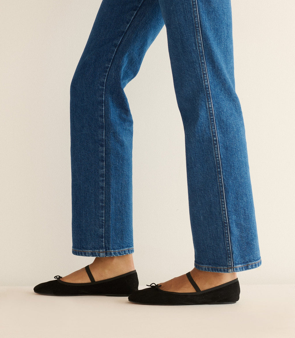 ELENI MARY JANE -- BLACK SUEDE