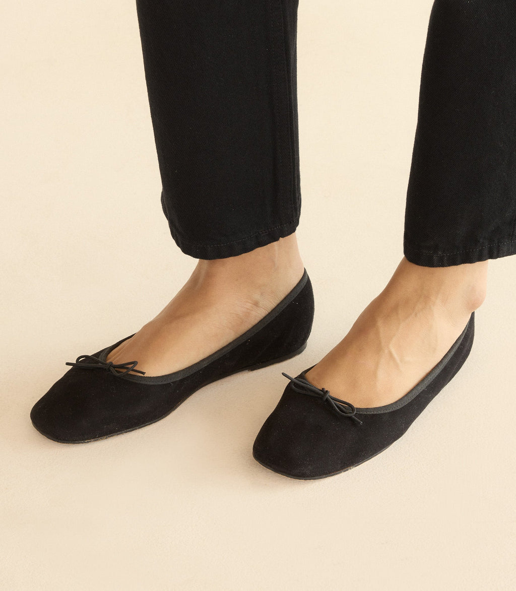 ELENI MARY JANE -- BLACK SUEDE