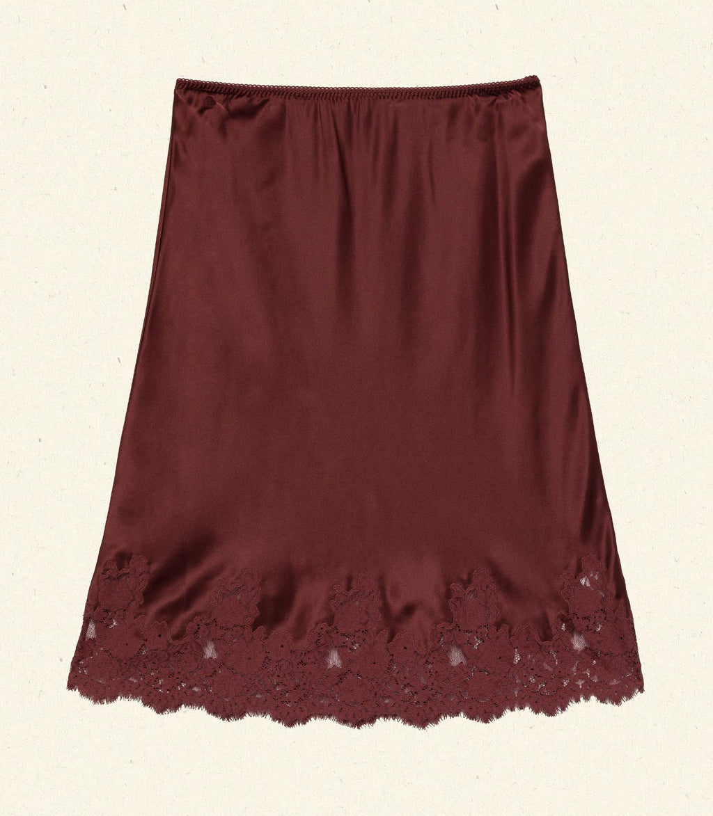 ELOWETTE SKIRT -- CAFE BRUN