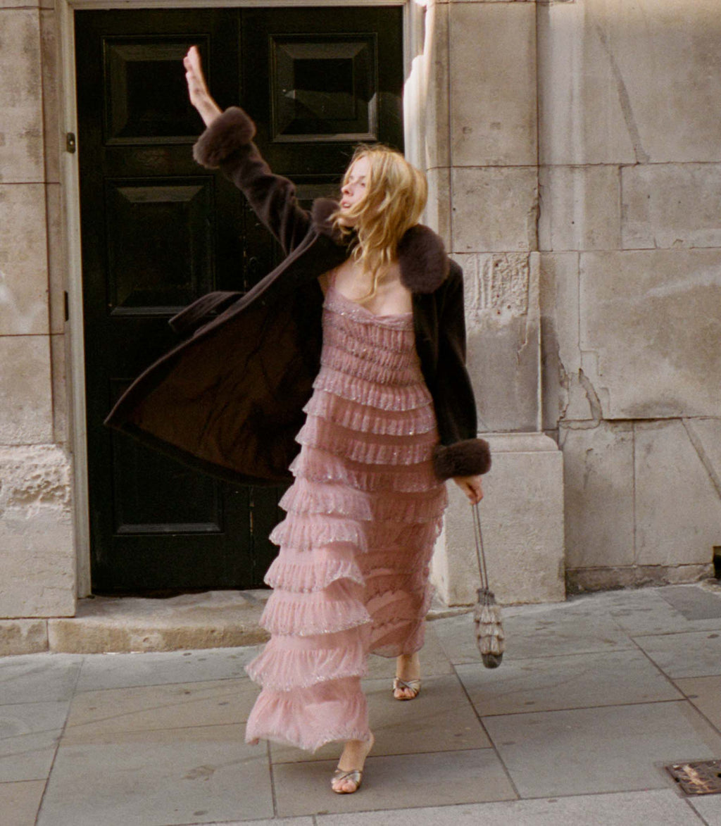 PIERRETTE DRESS -- PALE ROSE