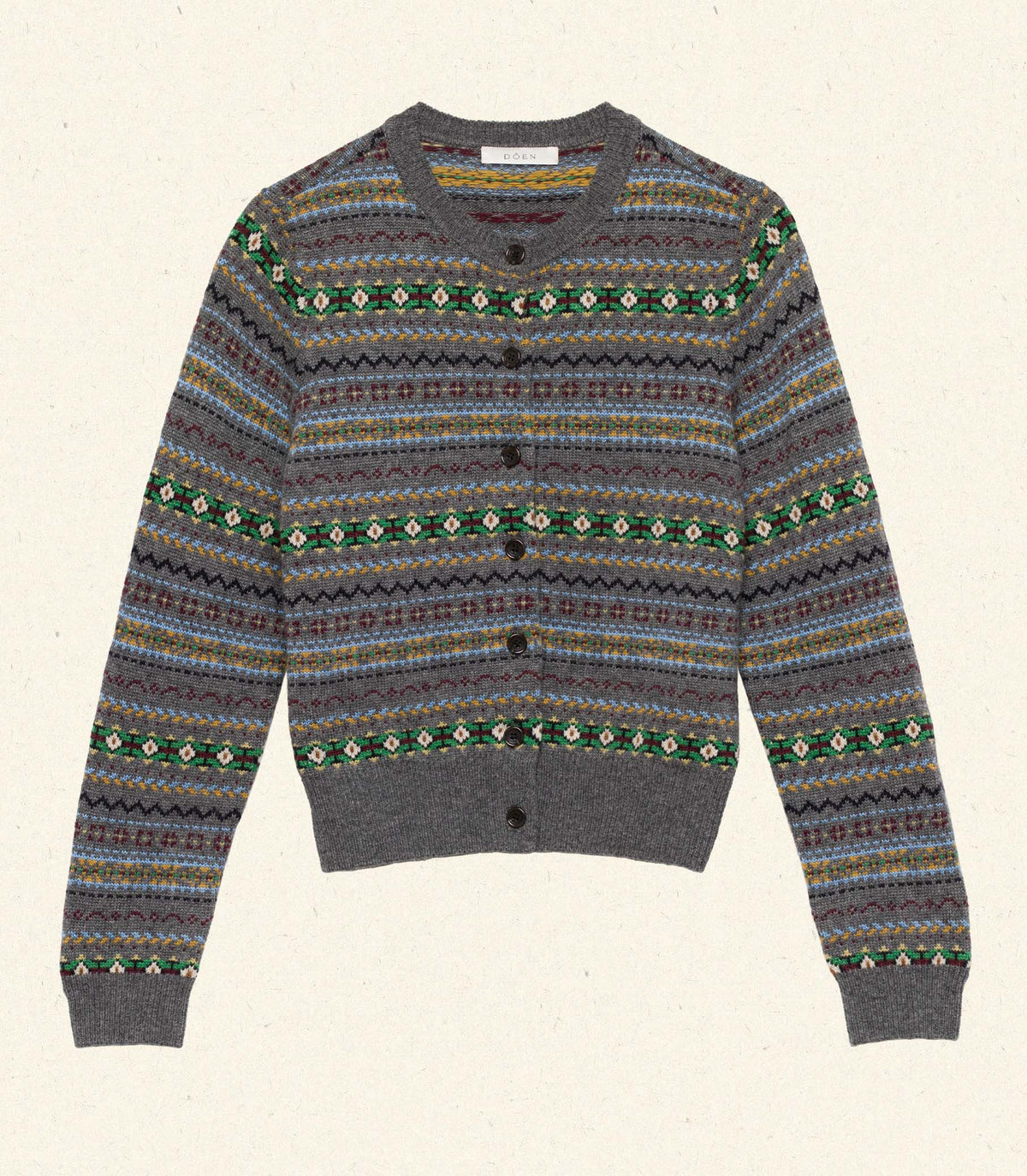 FAUSTINE CARDIGAN -- DASHWOOD FAIR ISLE