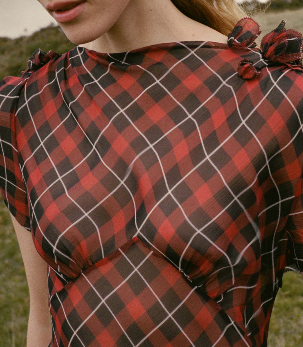 GILLIANNE DRESS -- ADALINE PLAID