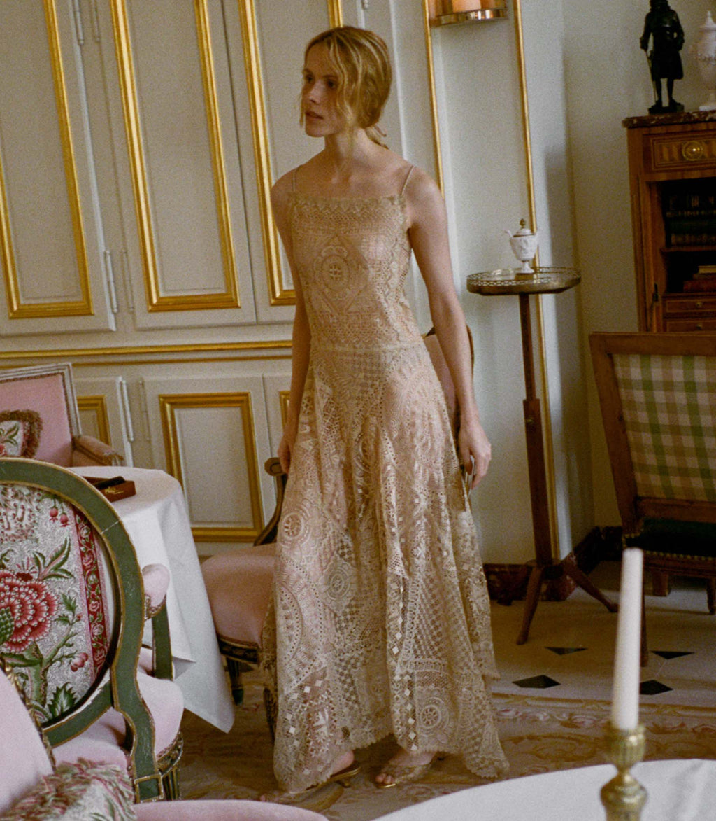 HANDKERCHIEF ANNIVERSARY DRESS -- PAILLE