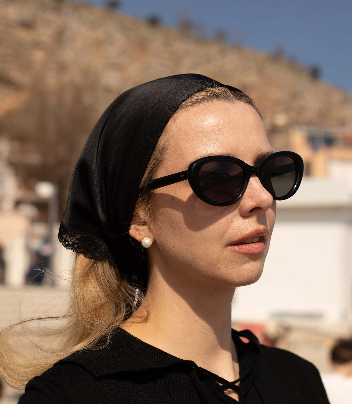 DÔEN BY GARRETT LEIGHT INGÉNUE SUNGLASSES -- BLACK
