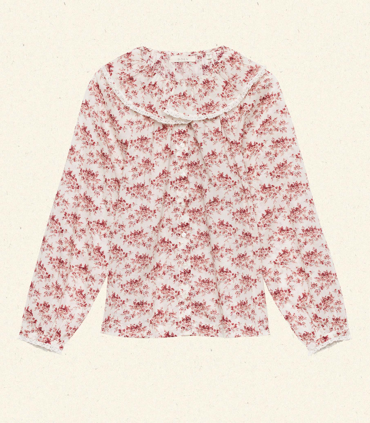 JEAN TOP -- IVORY ROSIER FLORAL