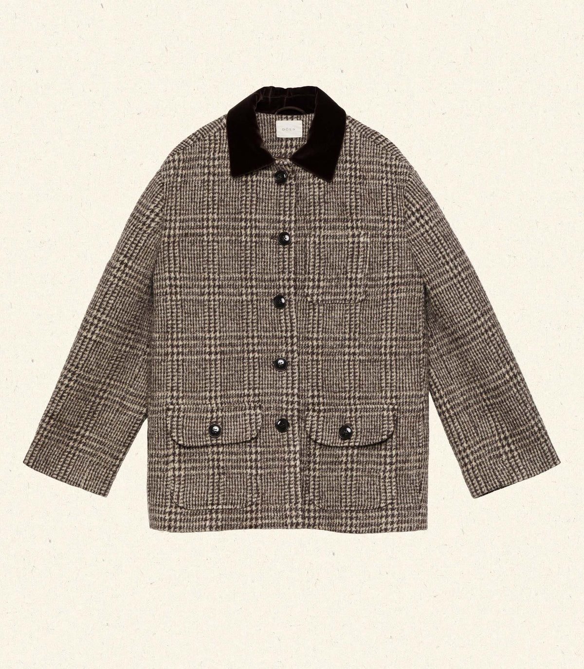 LANGSTON JACKET -- LASCELLE HOUNDSTOOTH CHECK