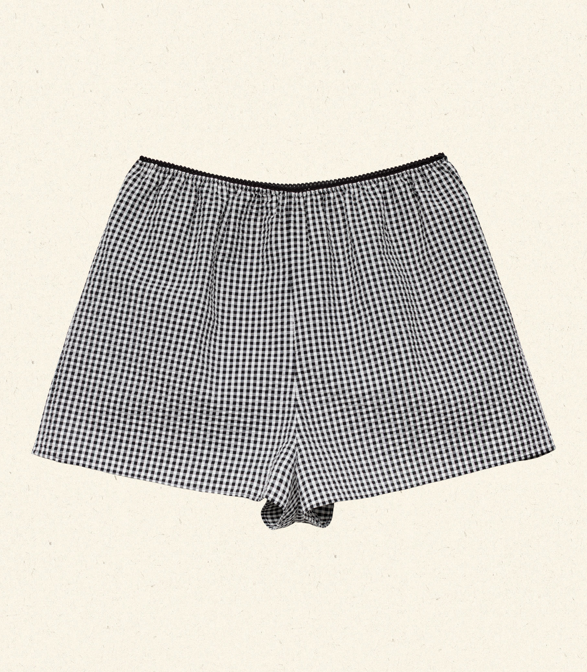 LARENA SHORT -- NOIR LA MADDALENA GINGHAM