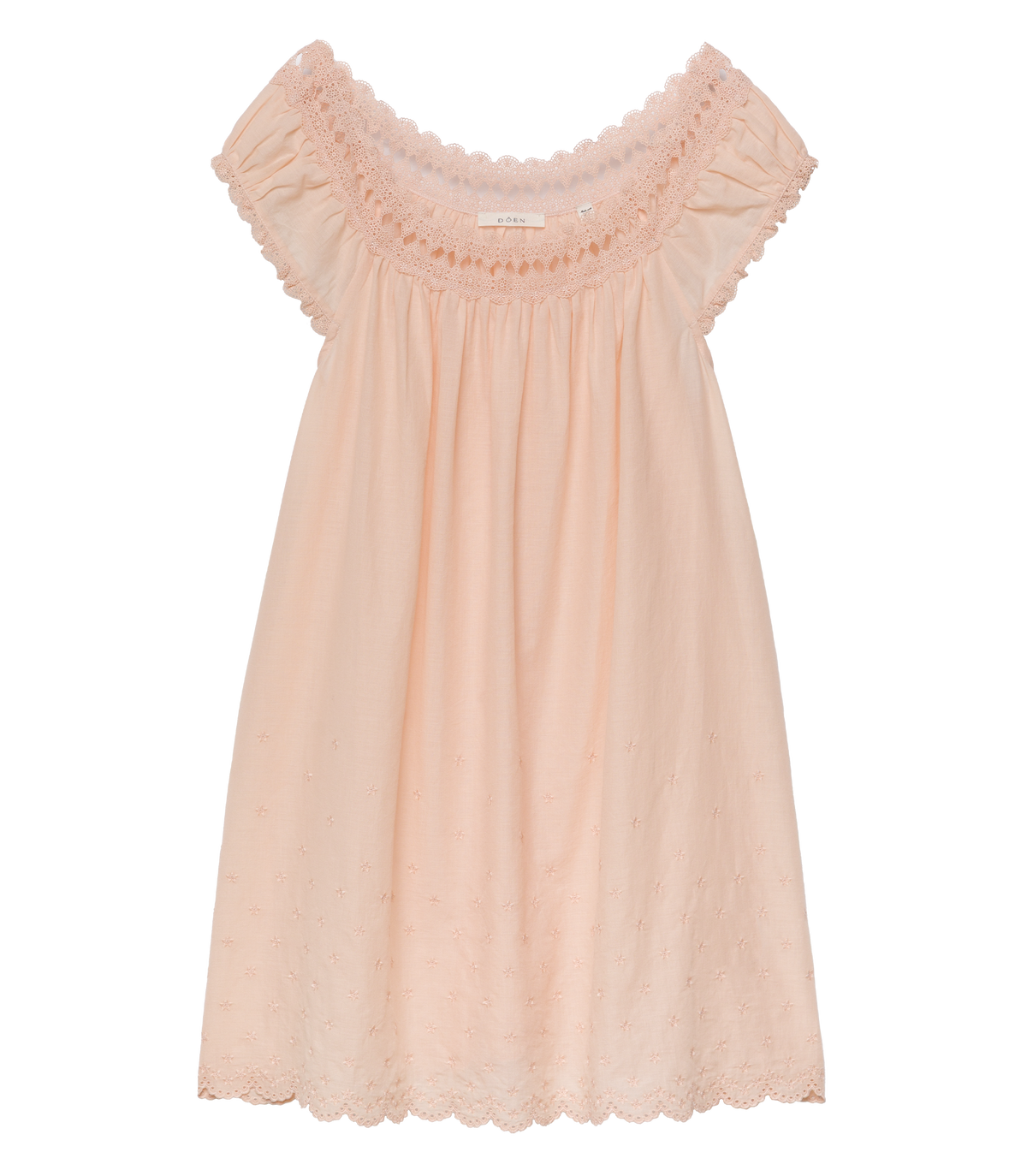 LELIA NIGHTGOWN -- PEACH SORBET