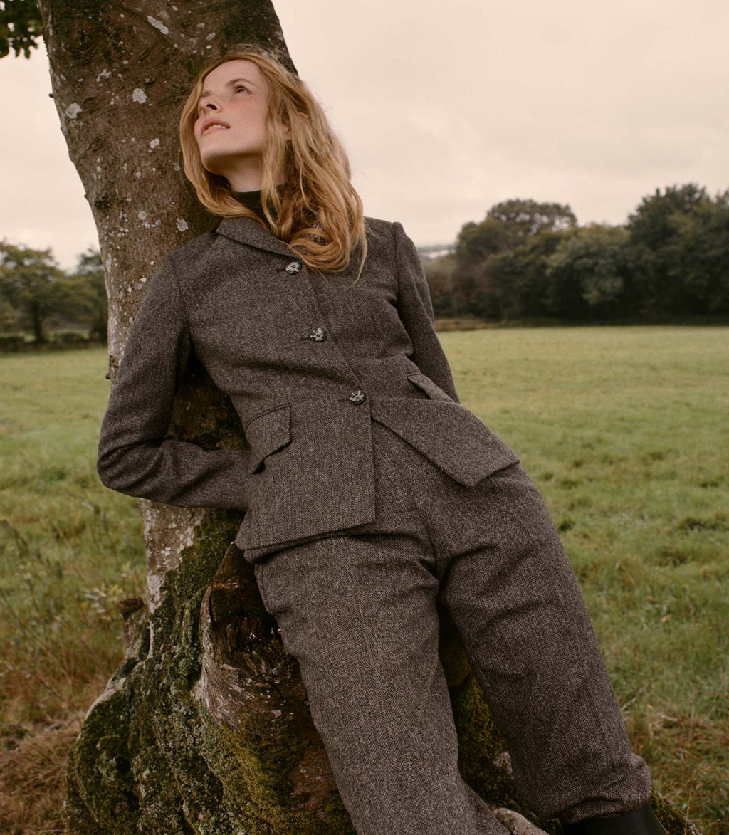 LENNON BLAZER -- ENGLISH HERRINGBONE