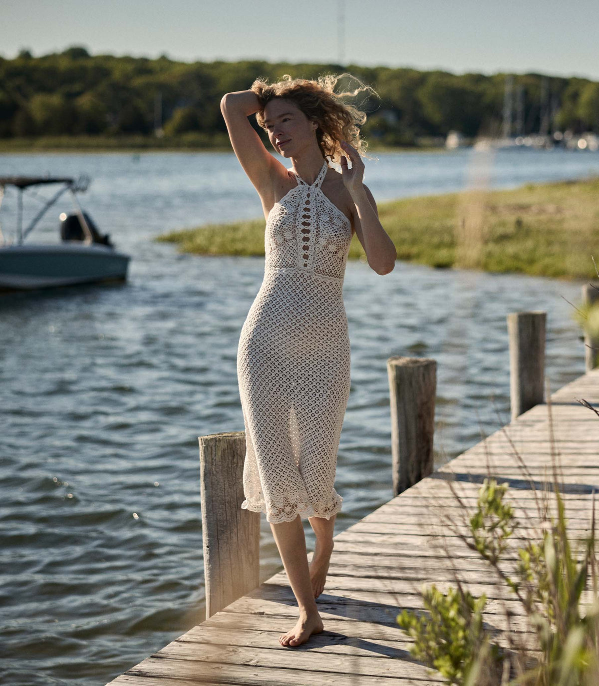 LIANE DRESS -- PEARL