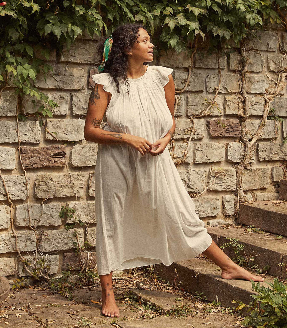 LOVISA NIGHTGOWN -- SALT