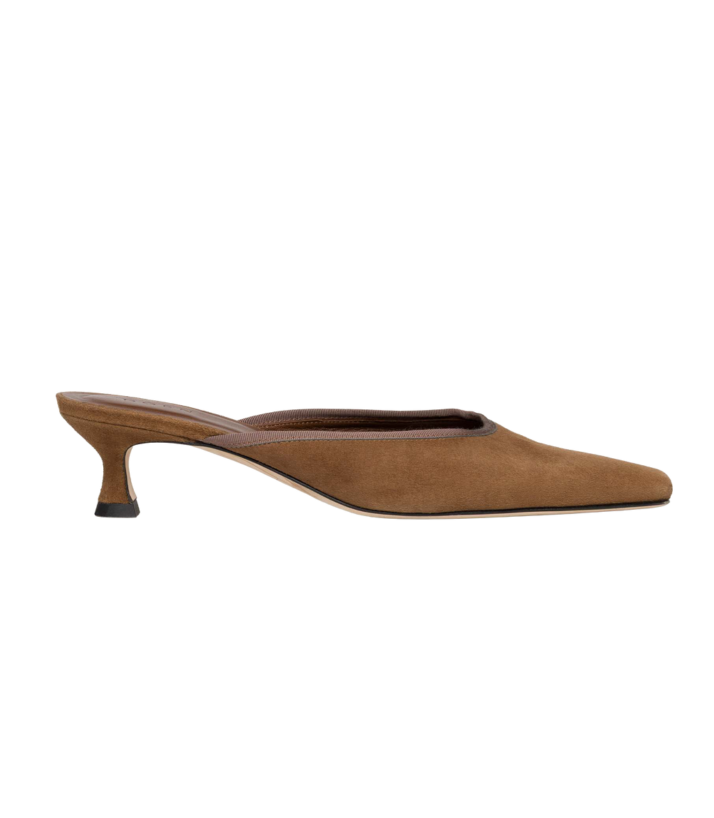 LUMA HEEL -- TOBACCO SUEDE