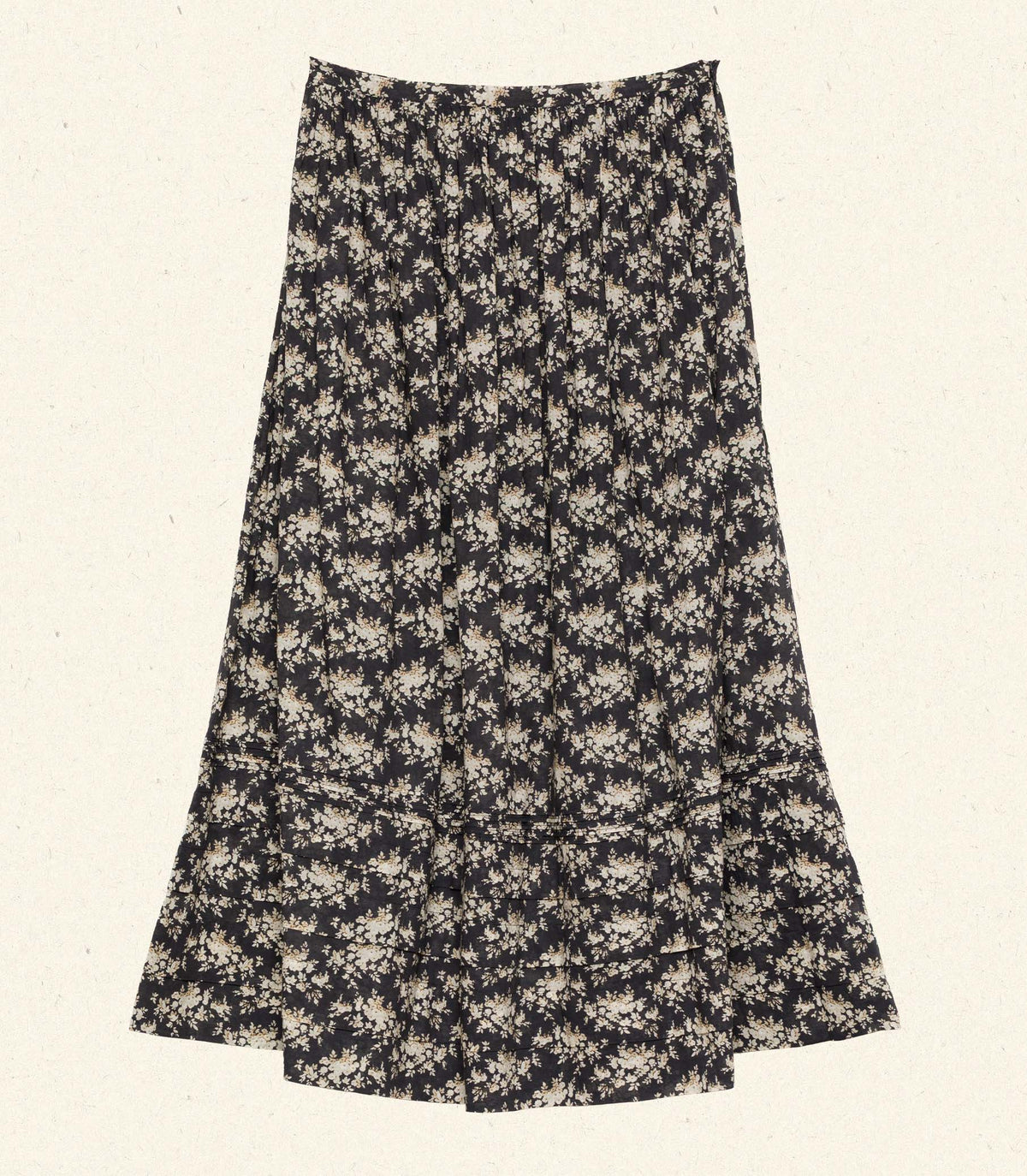 MARCIE SKIRT -- NOIR ROSIER FLORAL