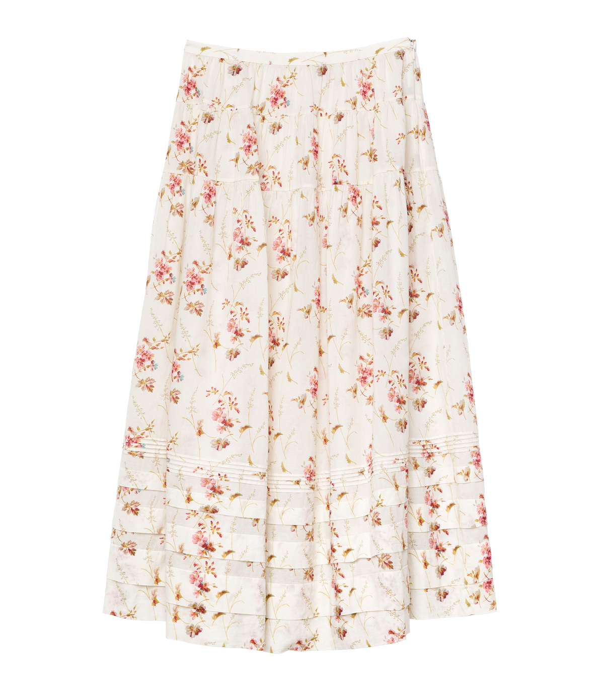 MARIE SKIRT -- BLANC PRAIRIE ROSE