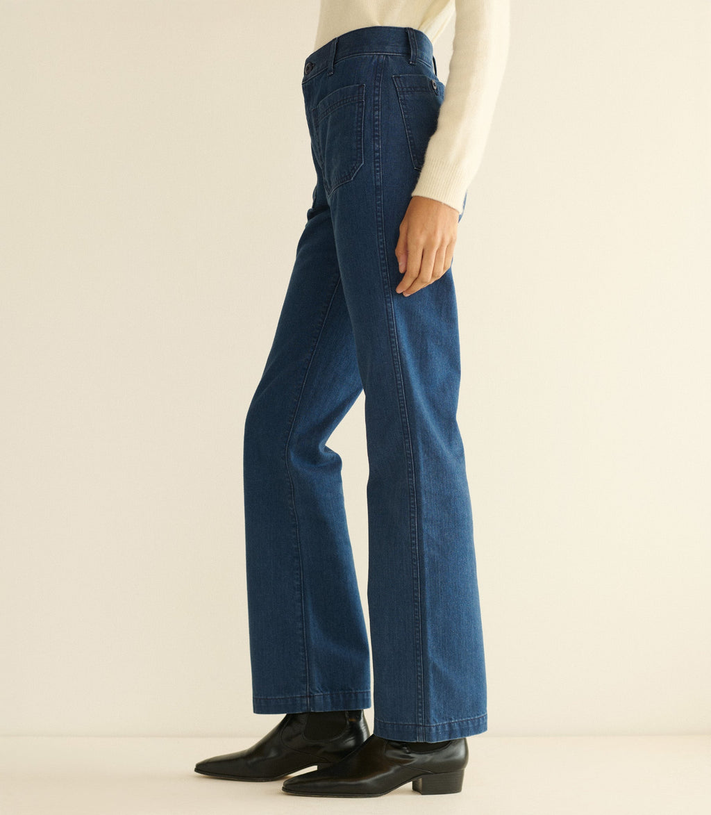 MARITIME MID RISE JEAN -- SIRENES WASH