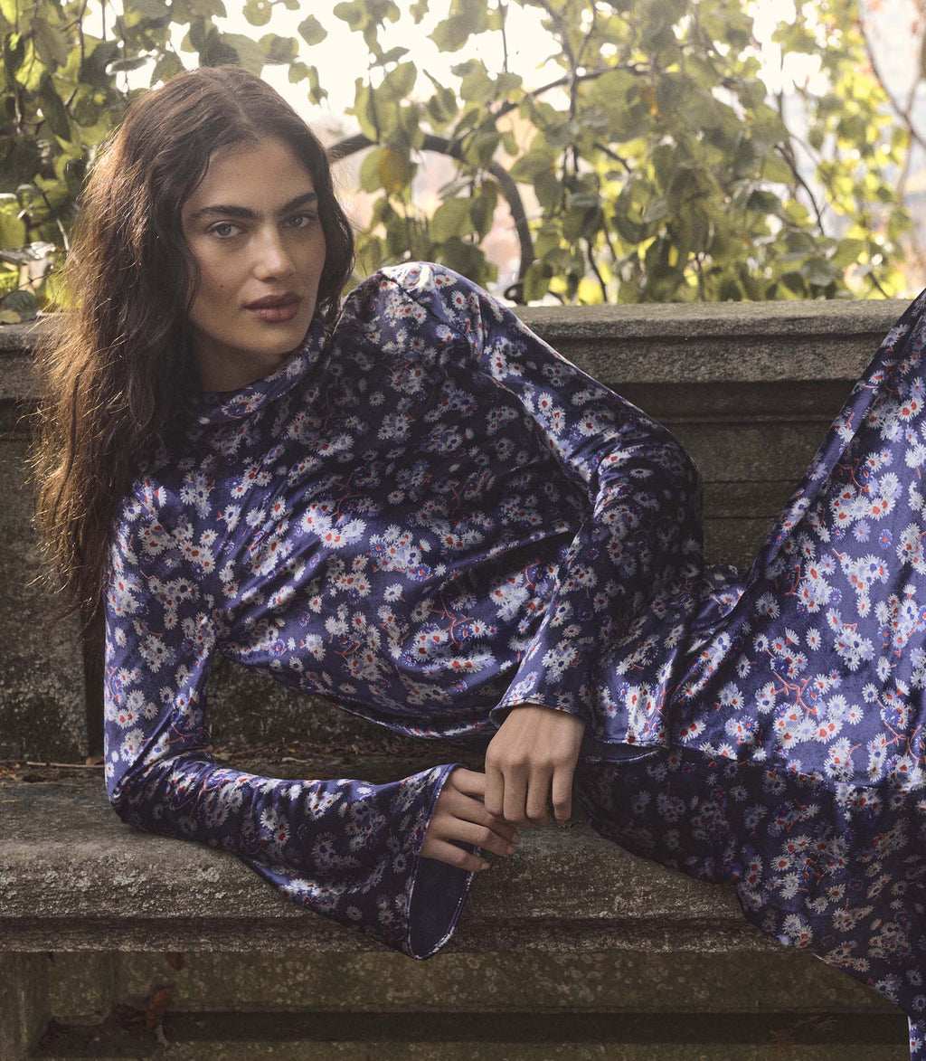 MAURICIA DRESS -- WINDSWEPT DAISIES
