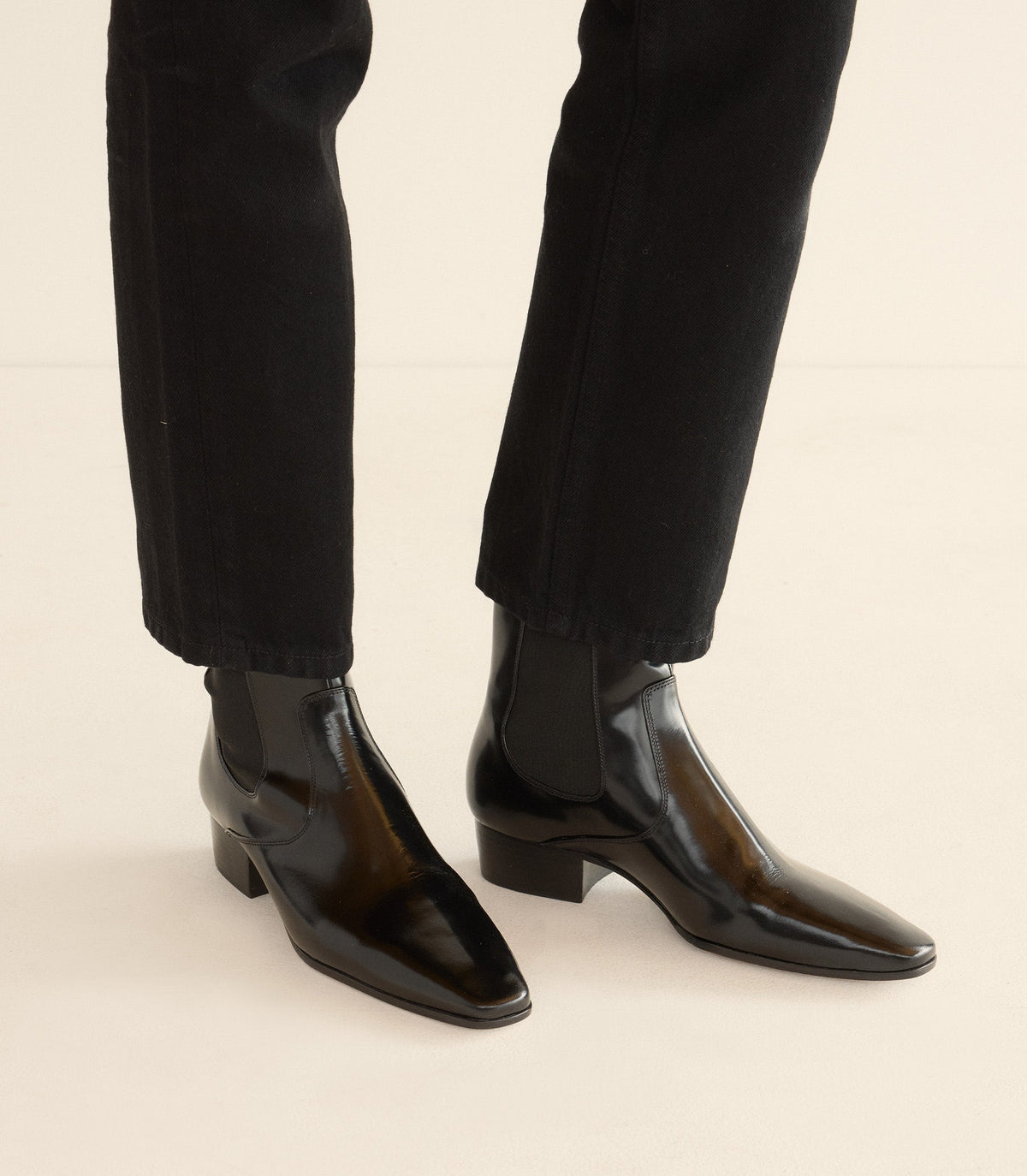 NORMANDY BOOT -- BLACK BOX CALF