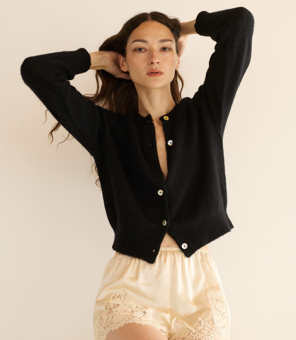PETRA CARDIGAN -- BLACK