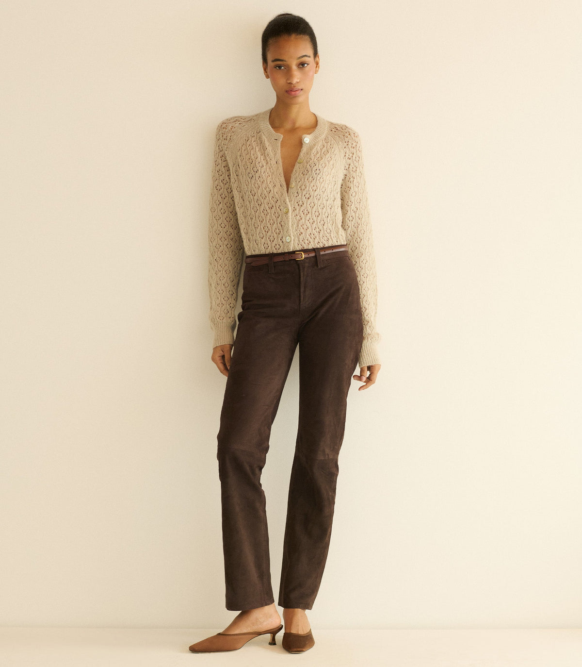 PETRA POINTELLE CARDIGAN -- FEATHERSTONE