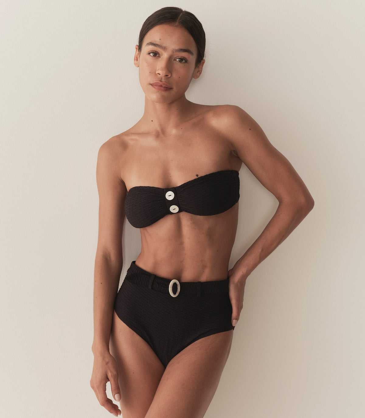 RIVA BIKINI TOP -- NERO
