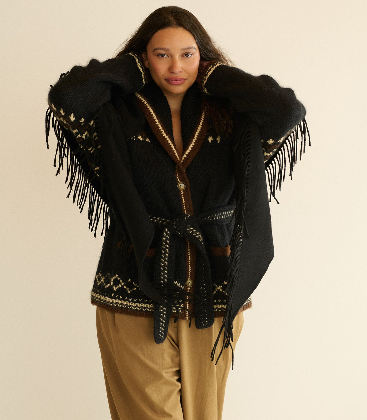 ROUEN PASHMINA -- BLACK