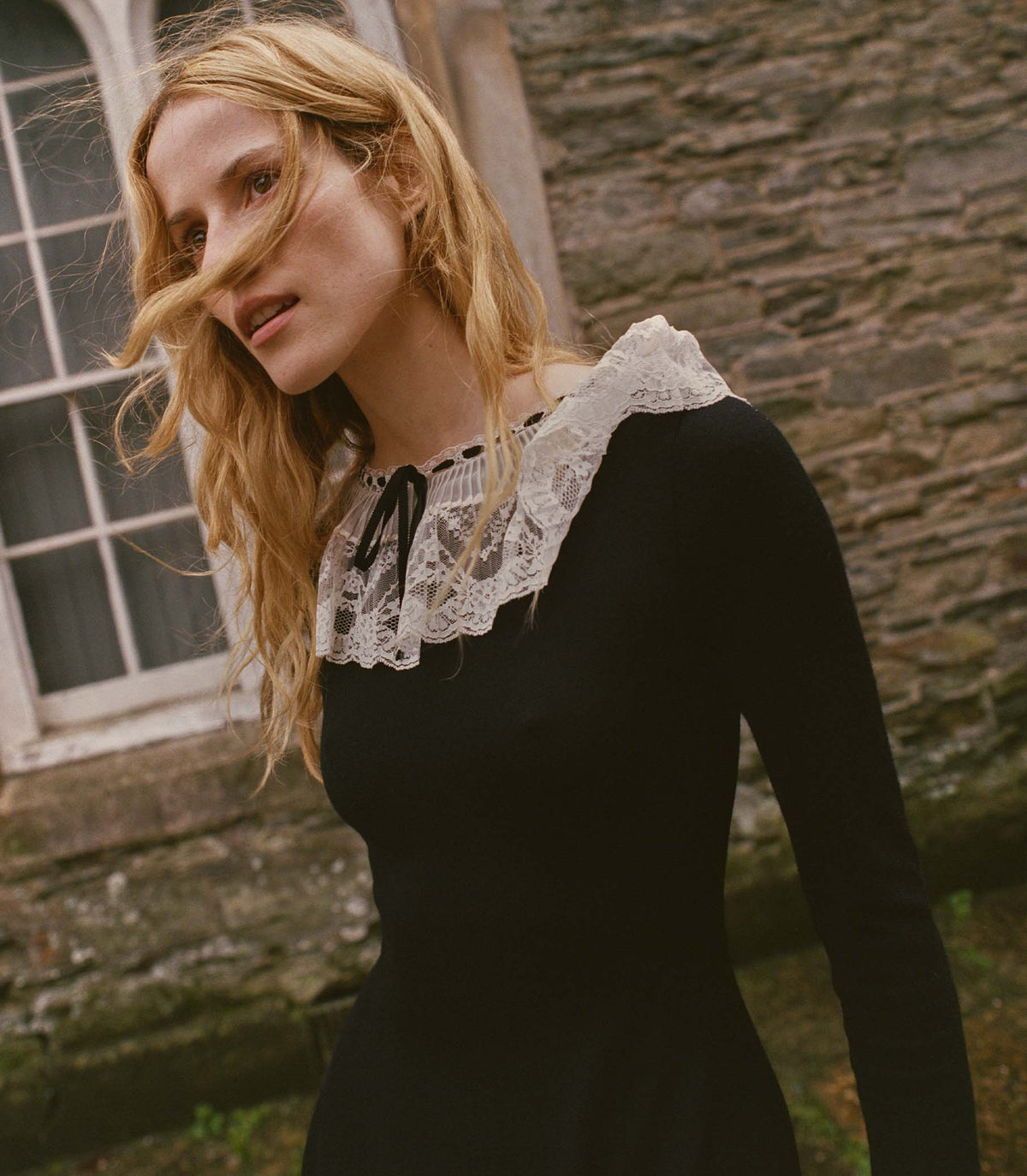 SANDRINE DRESS -- BLACK