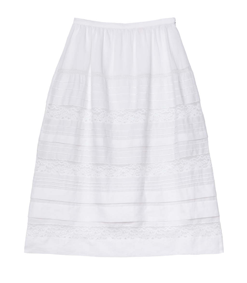 SIDRA SKIRT -- SALT