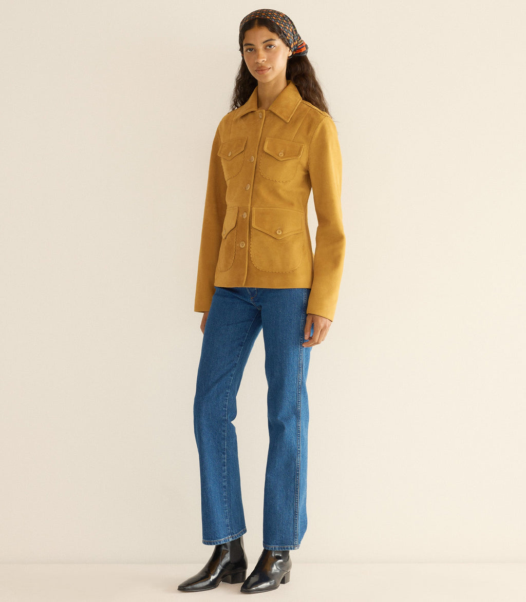 VARTAN JACKET -- WILD CHICORY