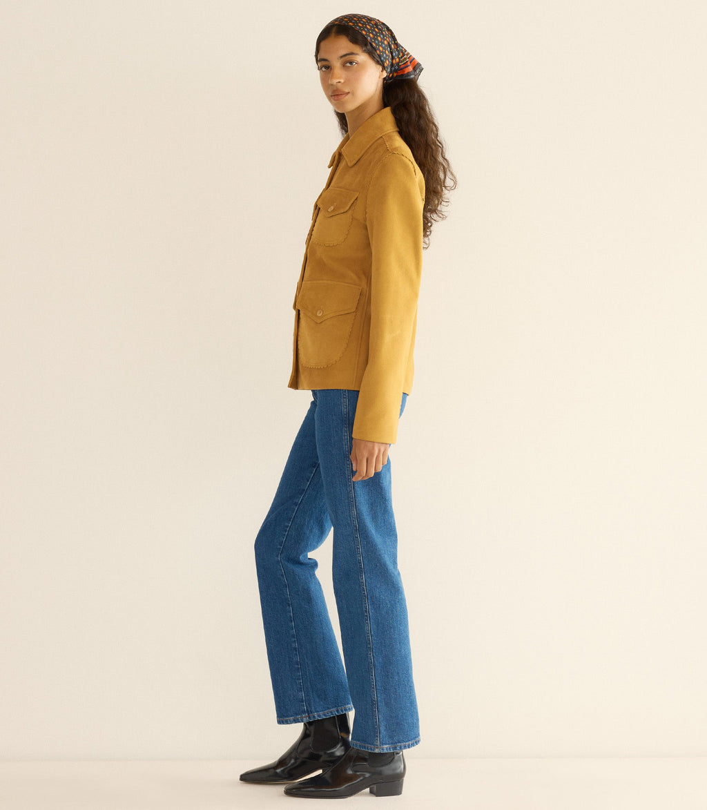 VARTAN JACKET -- WILD CHICORY