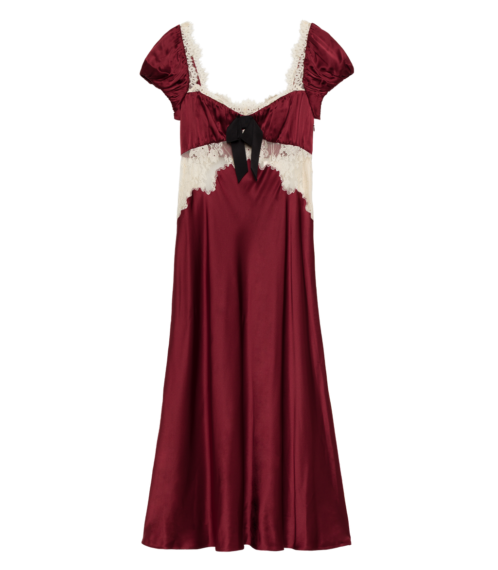 VEDA DRESS -- ELDERBERRY