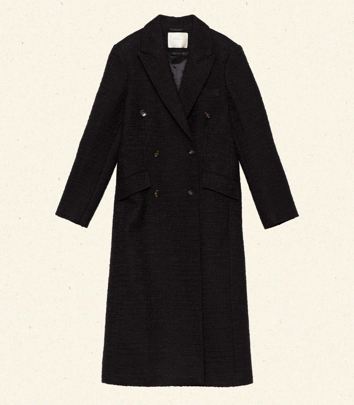 WILHELMINA COAT -- BLACK