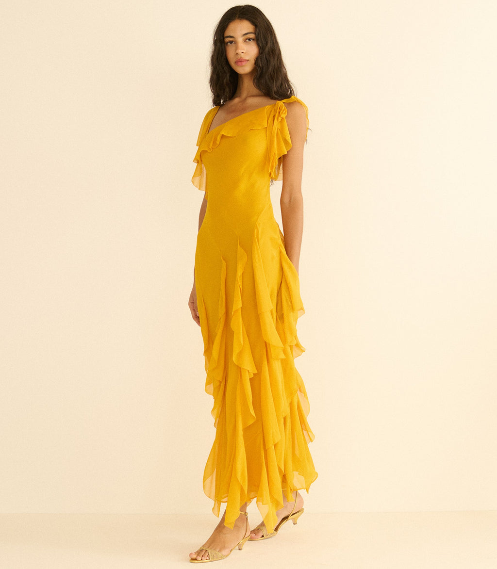 ZELIA DRESS -- SUNFLOWER
